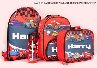 Disney Cars Sac à dos enfant personnalisé Flash McQueen Rouge