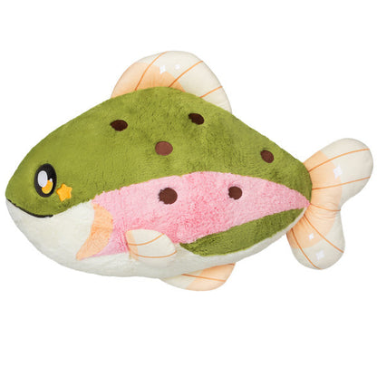 Peluche Mega Squishable – Truite Arc-en-Ciel