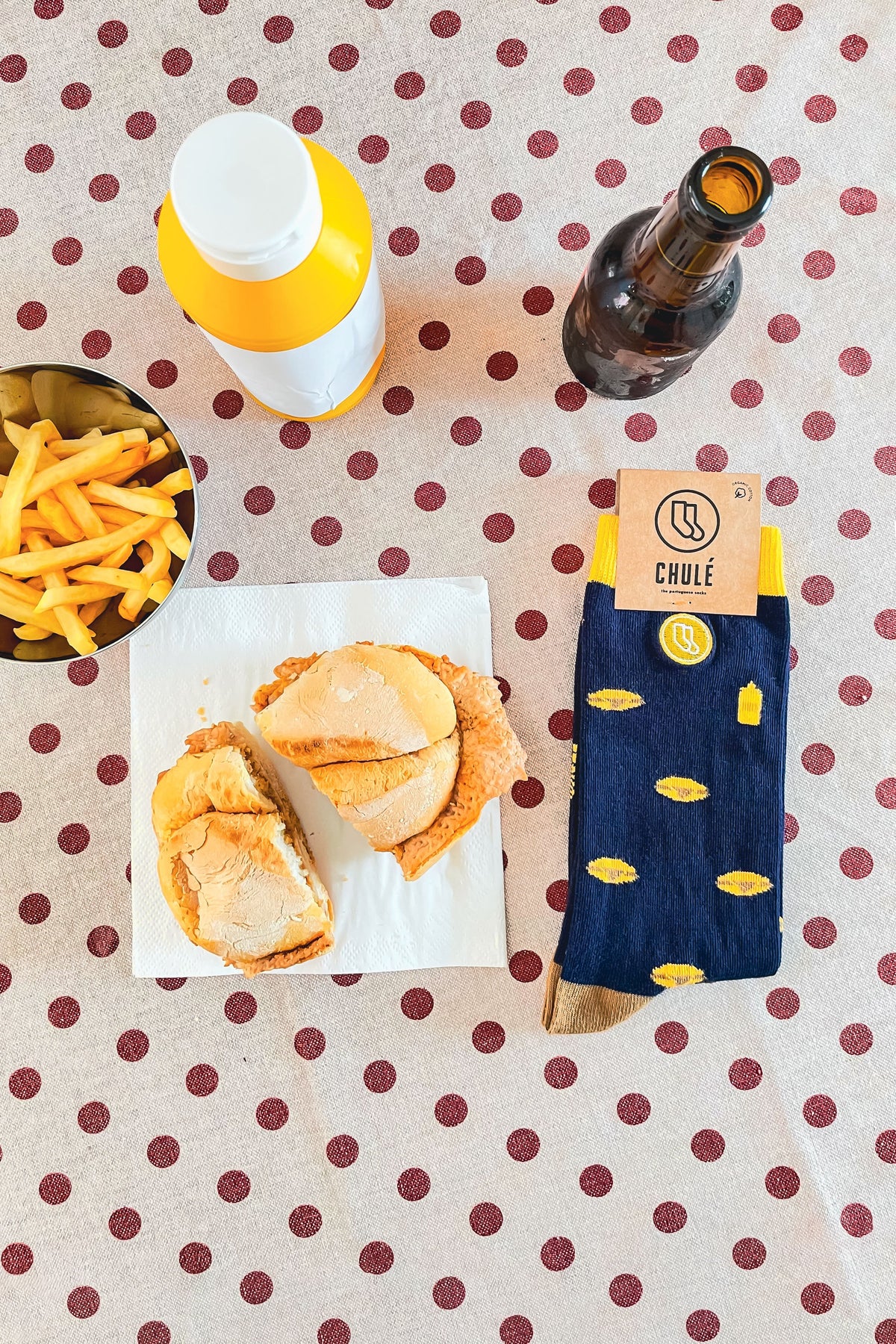 Chaussettes « Bifanas » – Sandwich Portugais