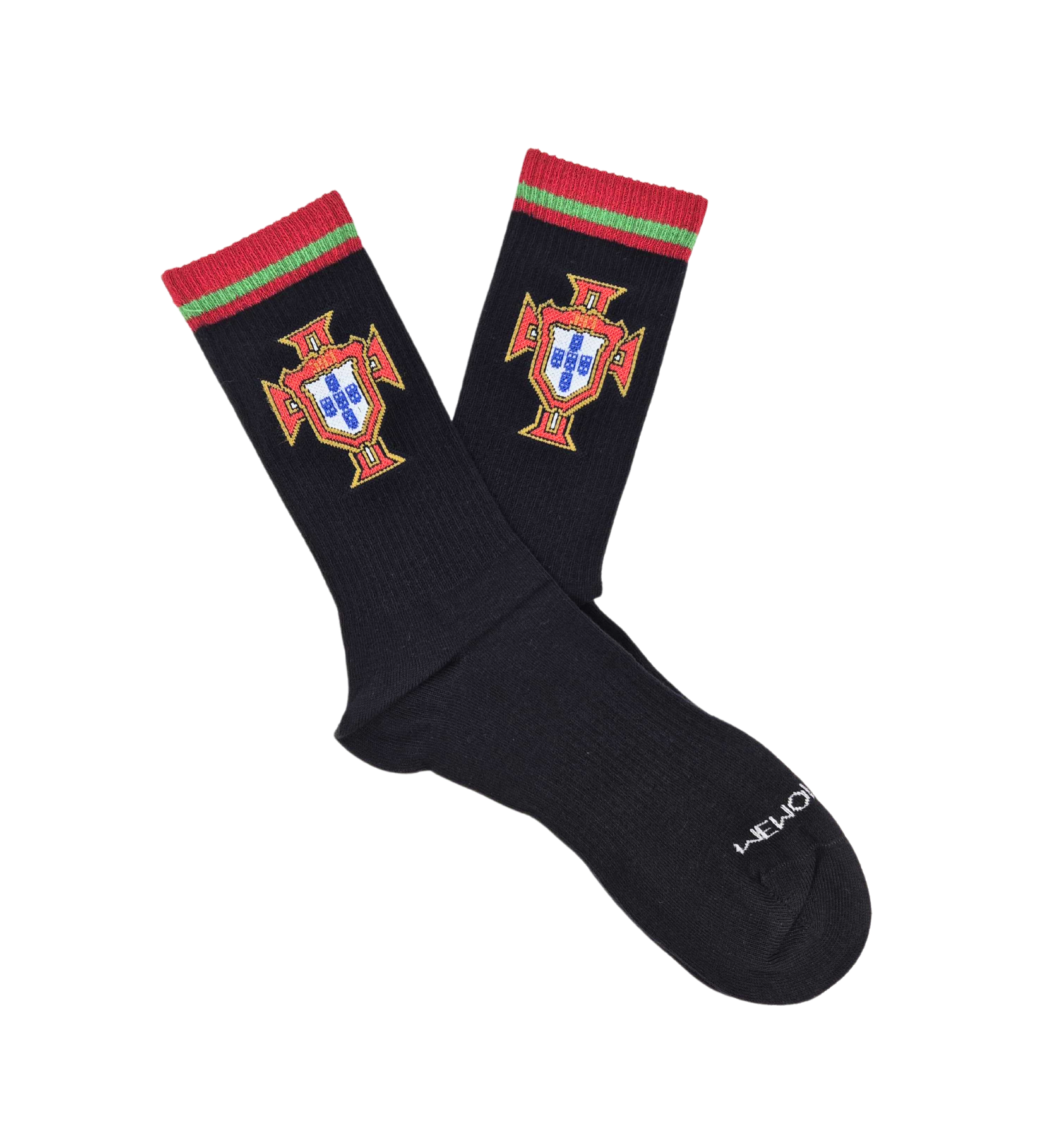 Chaussettes Portugal FPF « Blason » – Noir - Chulé