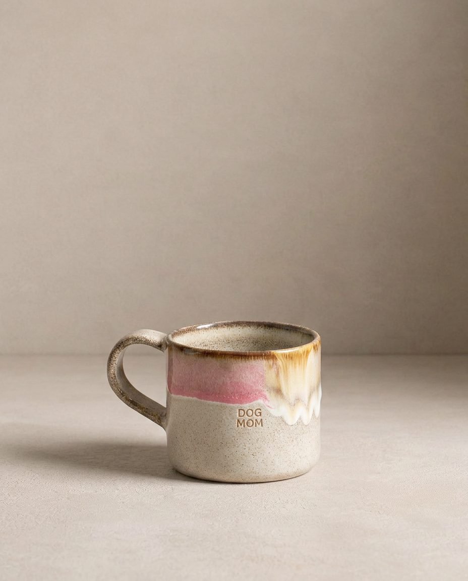 Melting Ice Cream Mug 360 ml Chien Maman & Papa Ensemble 2 Pièces