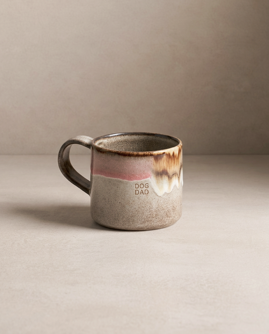 Melting Ice Cream Mug 360 ml Chien Maman & Papa Ensemble 2 Pièces
