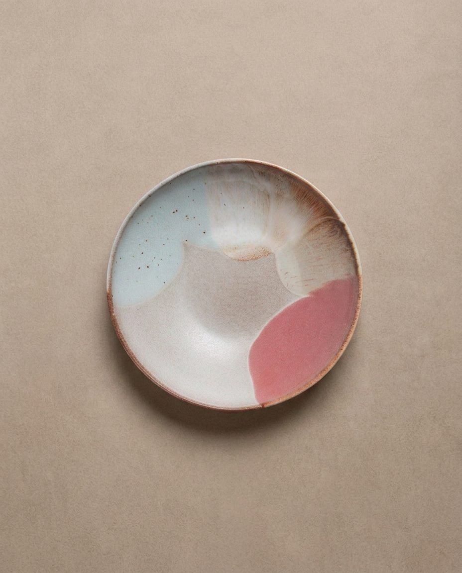 Melting Ice Cream Pasta Plate 22cm