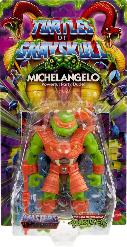 michelangelo turtles of grayskull mattel
