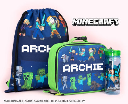 Official Minecraft Minecraft bleu Sac à cordon | enfant PE Sac