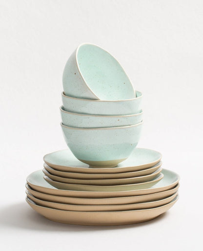 Minted Stoneware Set 12pcs