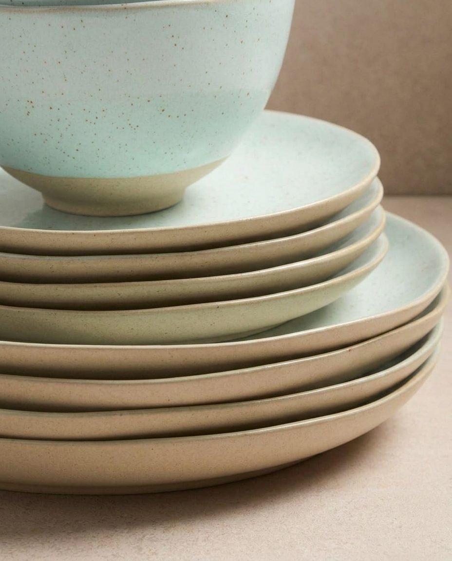 Minted Stoneware Set 12pcs