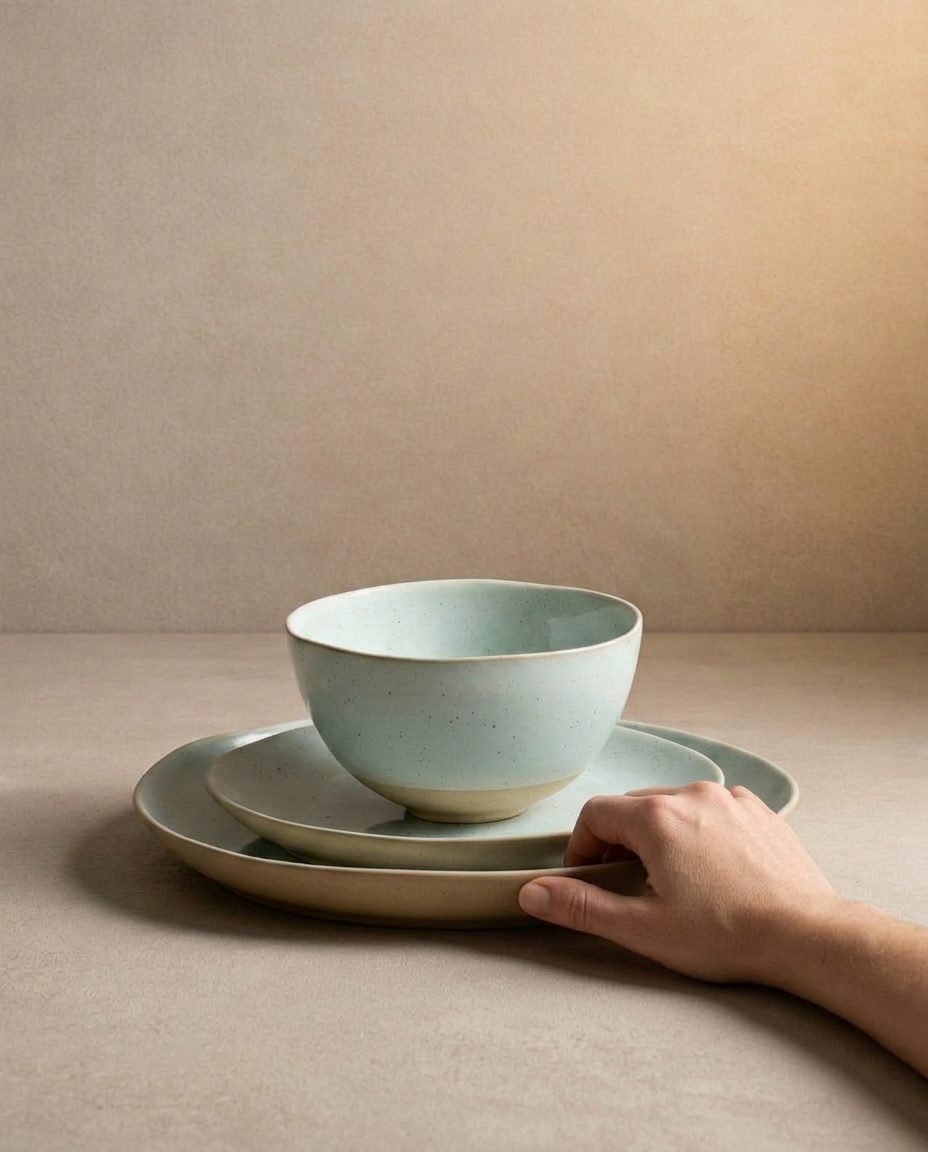 Minted Stoneware Salad Plate 21,5cm