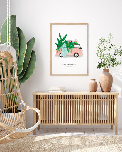 Surf And Plants - Poster