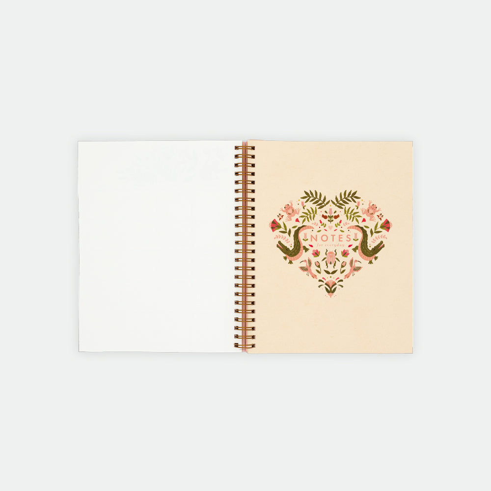 Pink Croco - Monthly Planner Spiral Bound