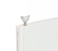 Silver Winged Heart Bookmark