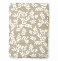 Lange XL en Coton Bio - Feuilles Taupe