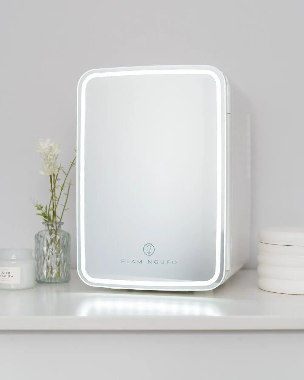 10L Cosmetic Fridge with Mirror - GRIMMY