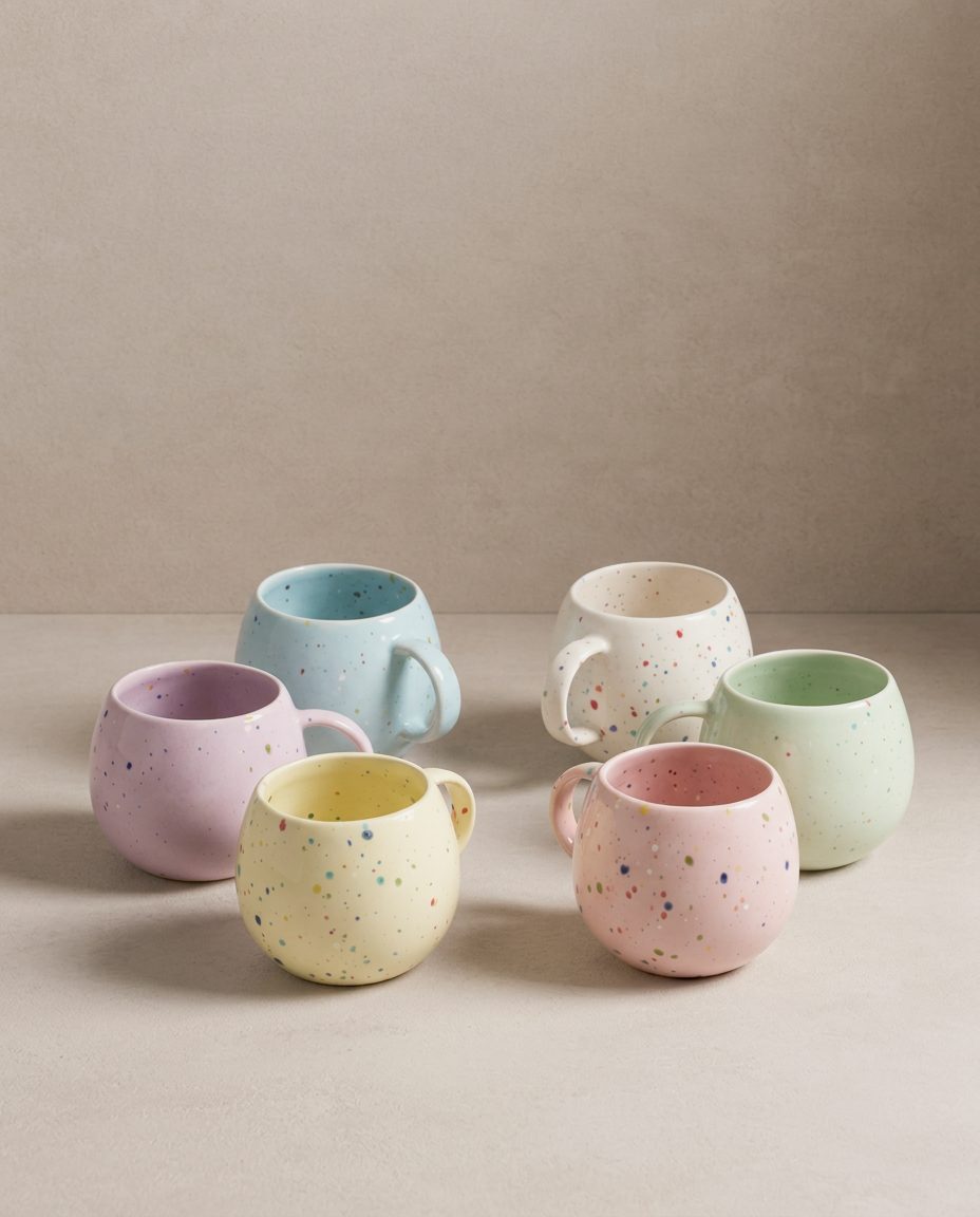 New Party Mug Boule 250ml - Mélange 6 Pièces