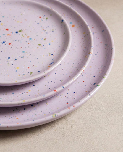 New Party Assiette à salade 22 cm Lilas – détail de l'émail – Egg Back Home