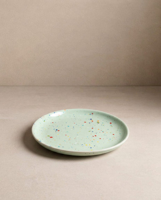 New Party Bread Plate 17cm Green