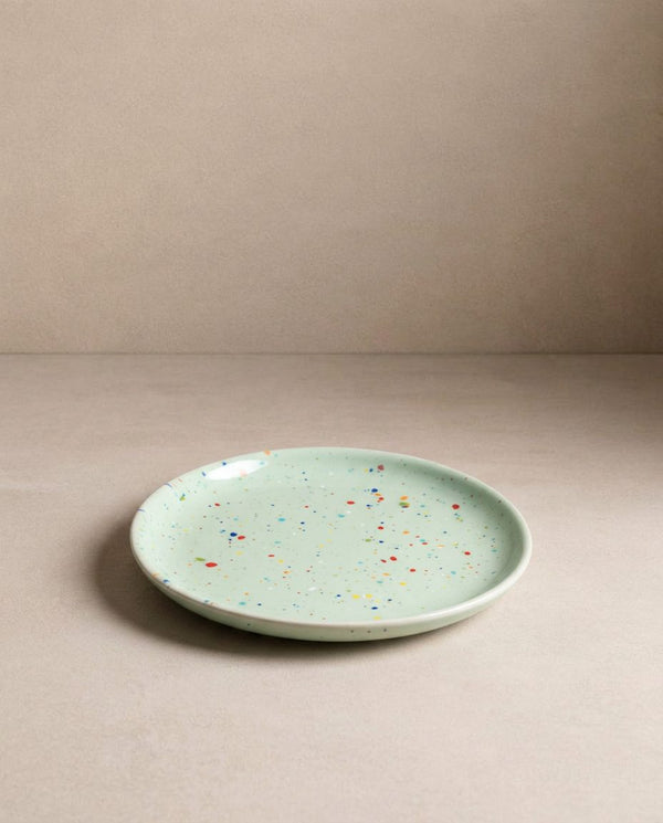 New Party Bread Plate 17cm Green