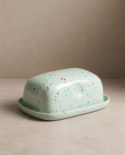 New Party Butter Dish Green