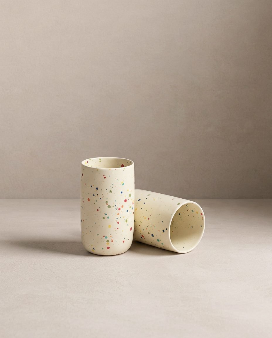 New Party Mug Long 330ml Jaune