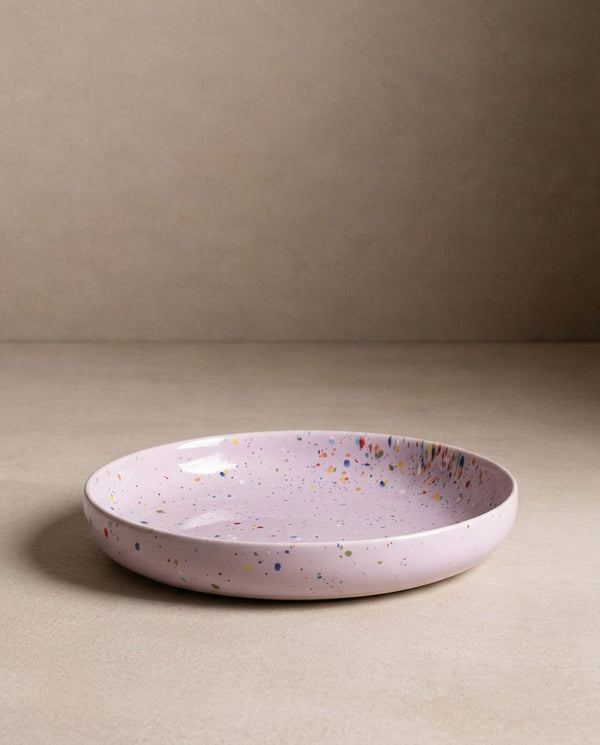 New Party Low Pasta Plate 23cm Lilac