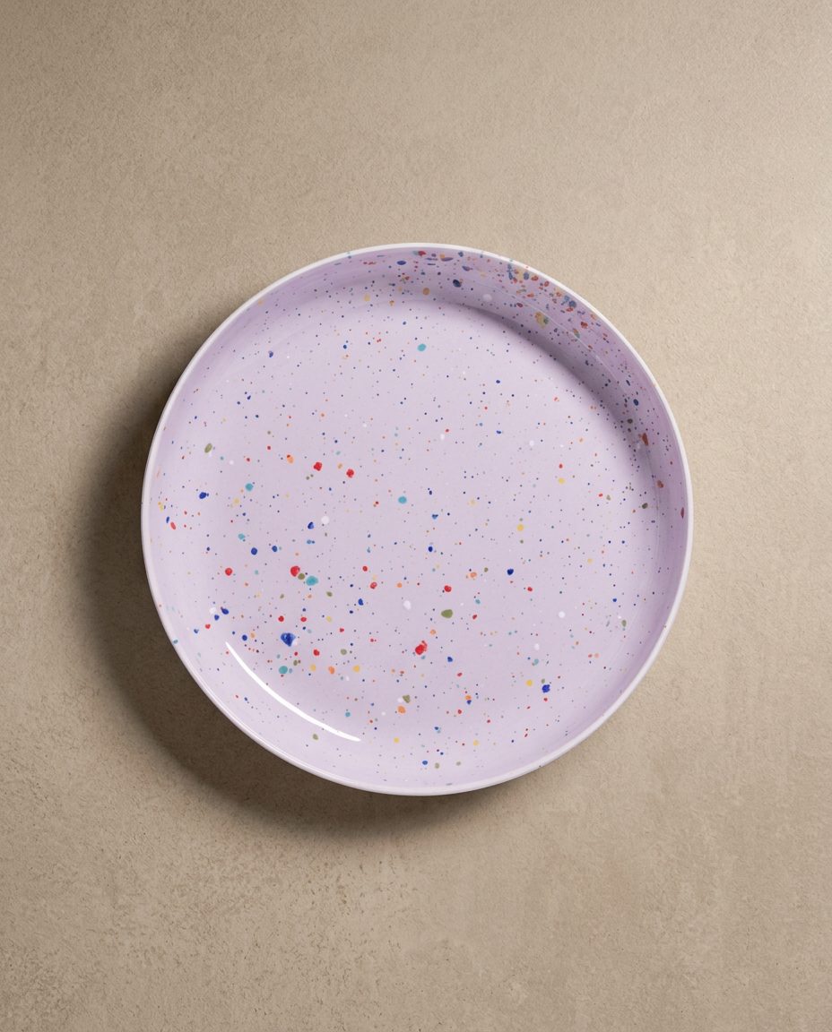 New Party Assiette à pâtes basse 23 cm - Mélange 6 pièces
