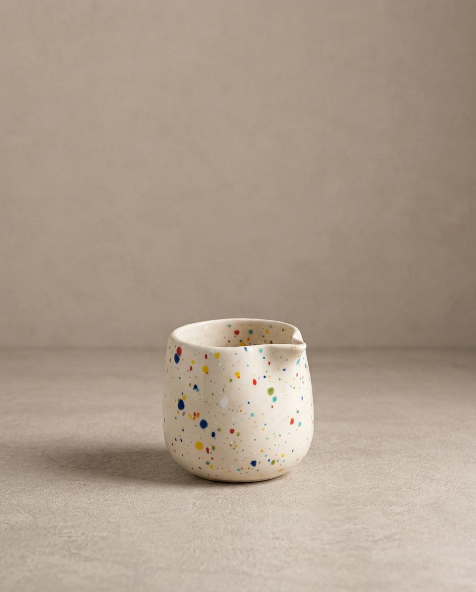 Ensemble New Party 1 petit plateau + 1 boule moyenne + 1 pot à lait - Collection Cadeau - Blanc