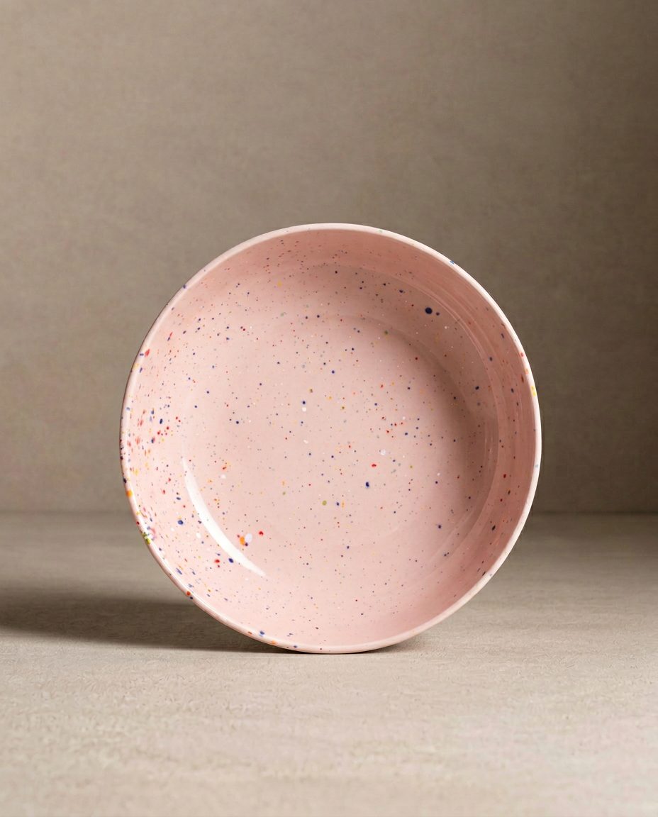 New Party Pasta Plate 21cm Pink