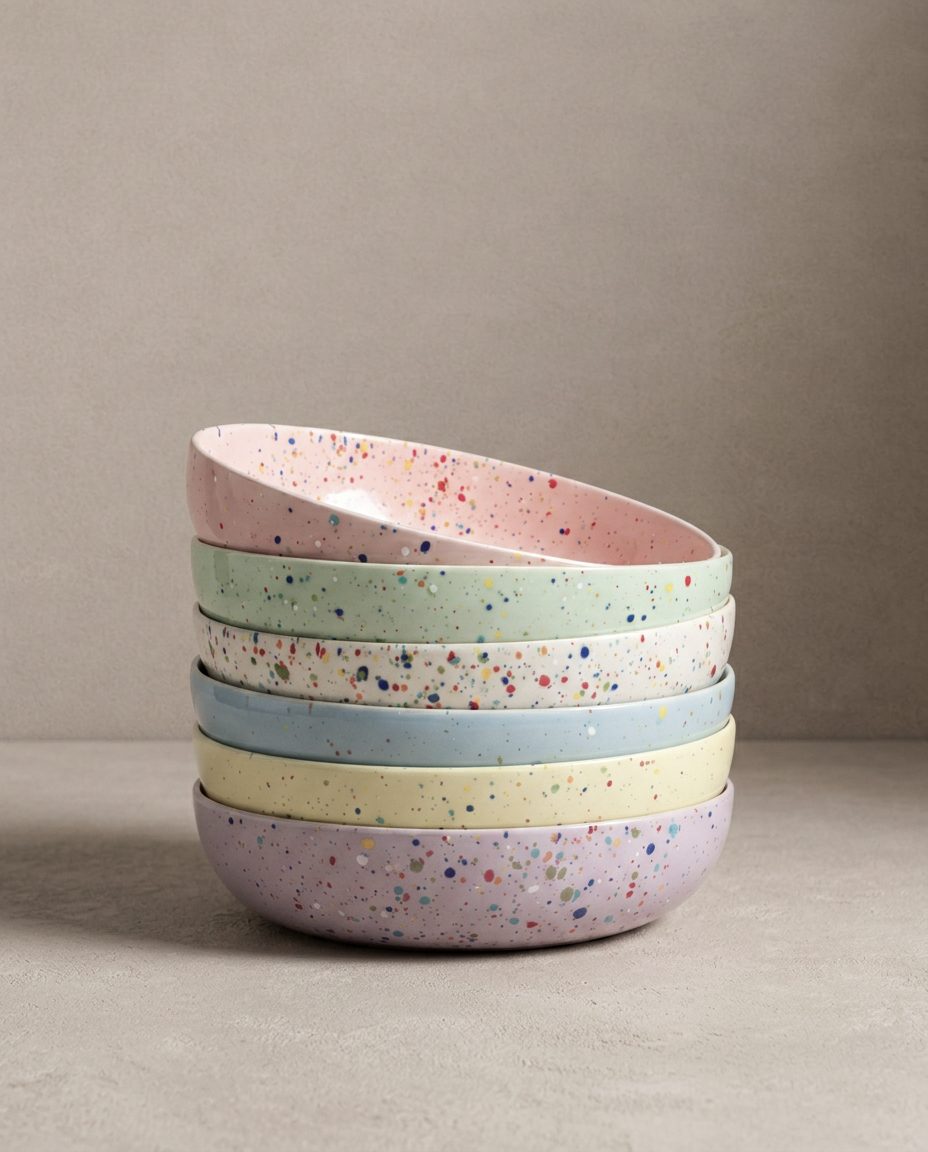 New Party Stoneware Set 30 Pieces Mix Color