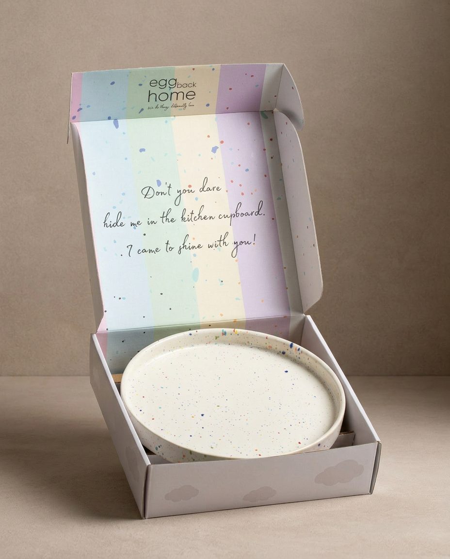 Plateau rond New Party – 28 cm – Blanc