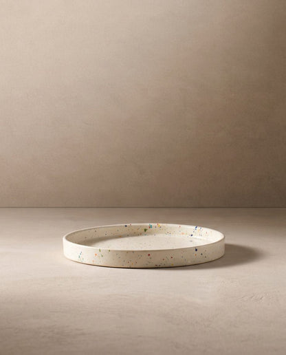 Plateau rond New Party – 28 cm – Blanc