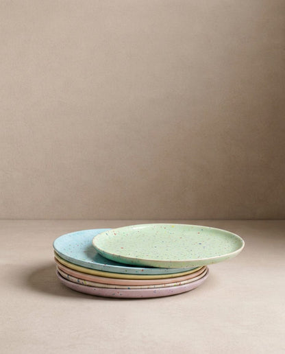 New Party Assiette plate 27 cm - Mélange 6 pièces