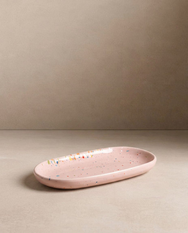 New Party Set 2 Espresso Mug + 2 Mini Tray - Pink
