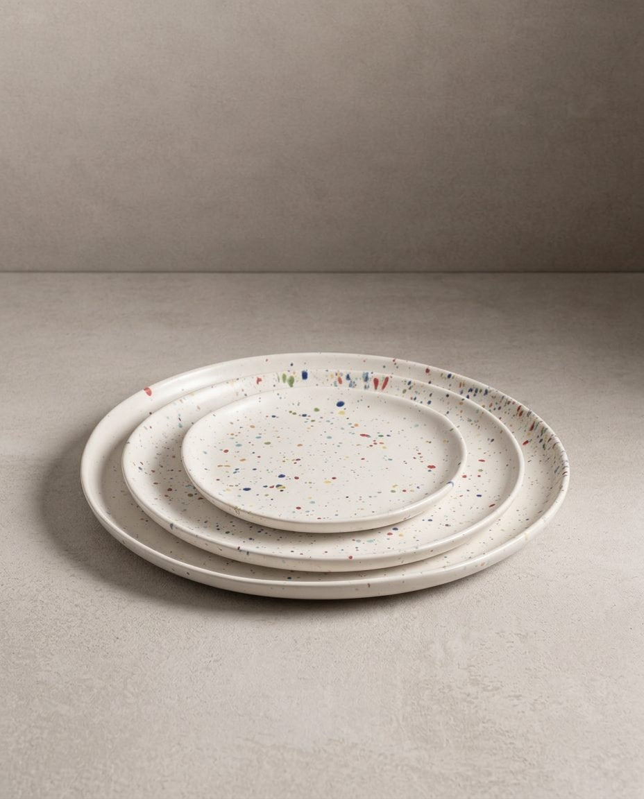 New Party Stoneware Set 30 Pieces White
