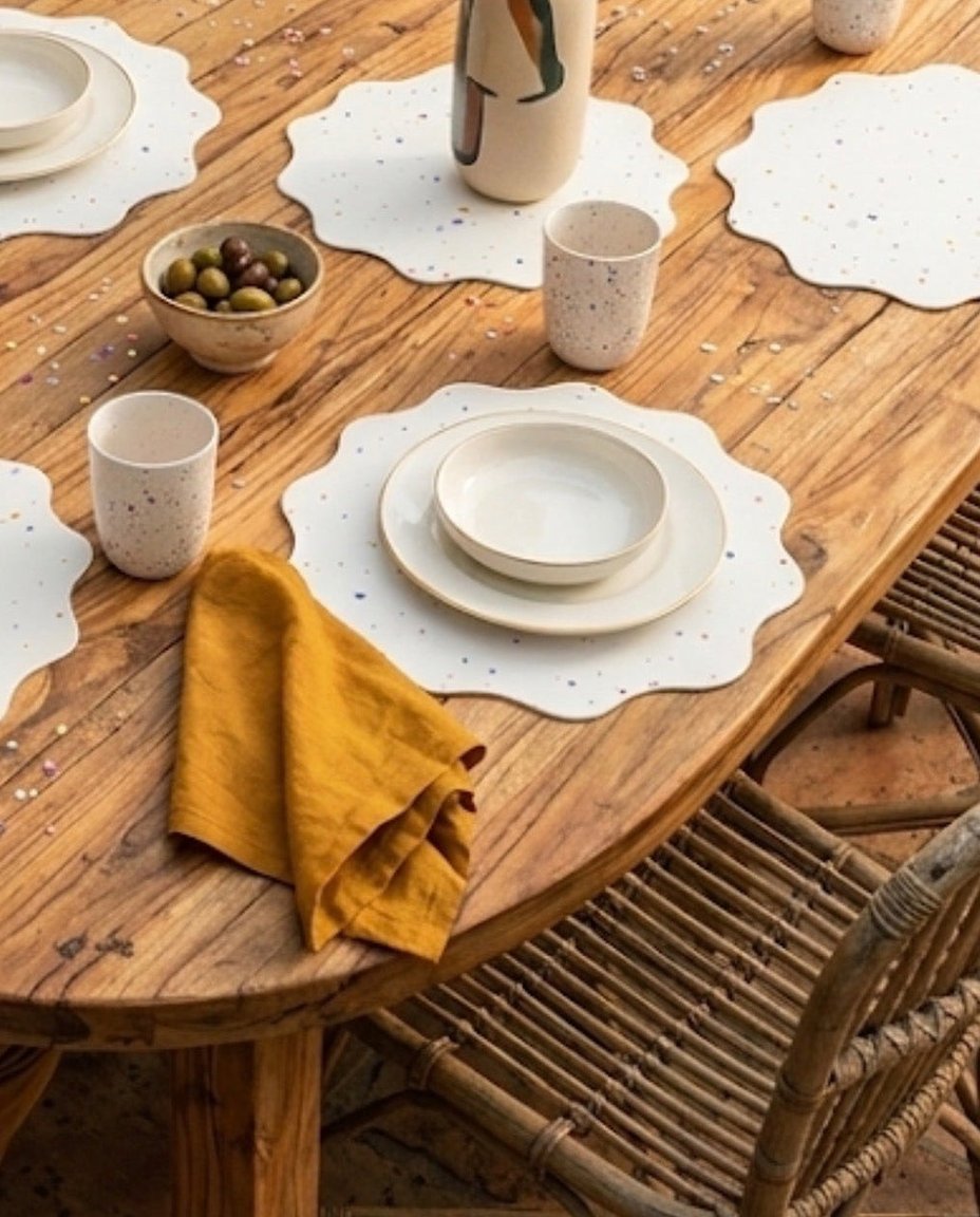 Set de table New Party Star blanc