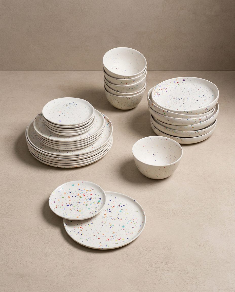 New Party Dinner Plate 27cm White