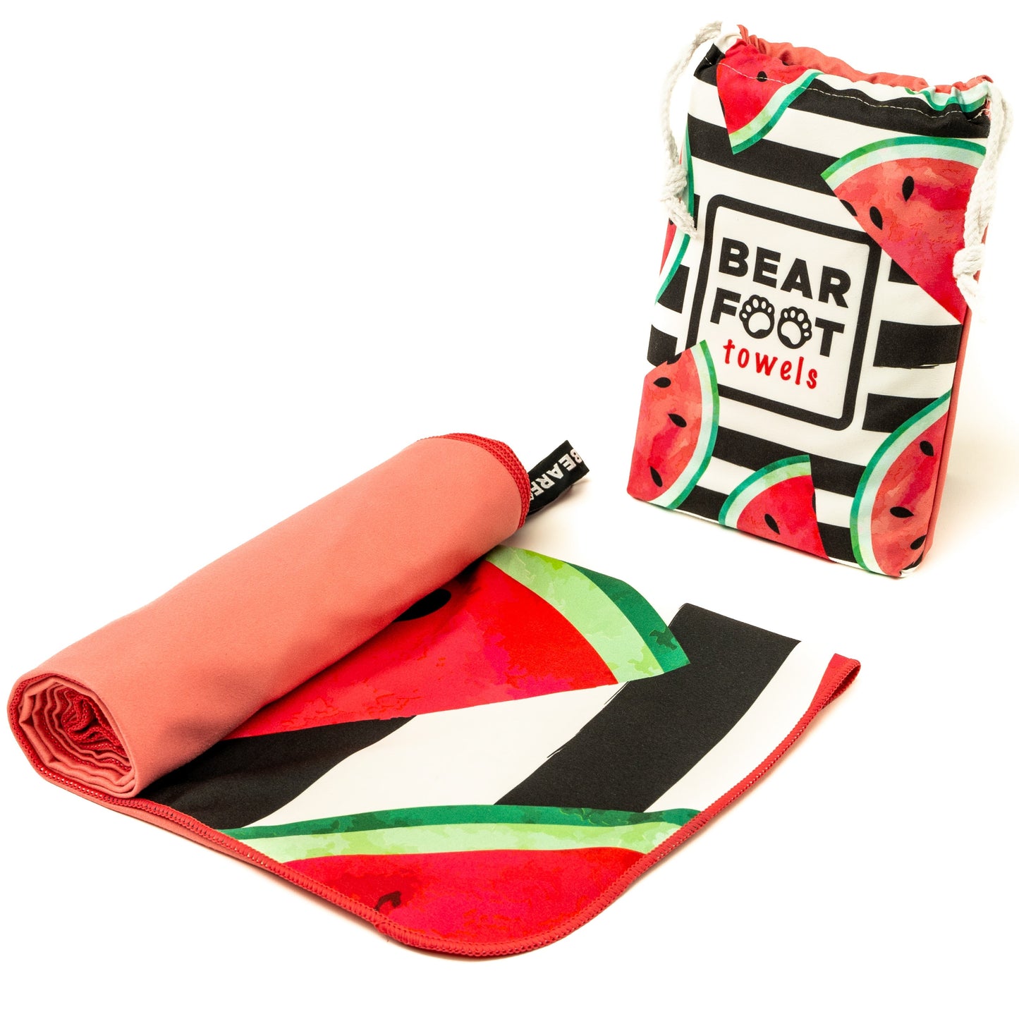 Mikrofaser Strandhandtuch - rote Wassermelone