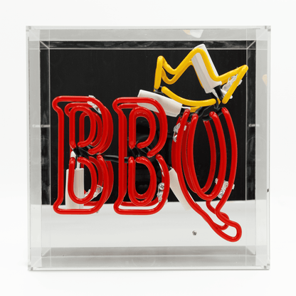 'BBQ' Neon Box Sign