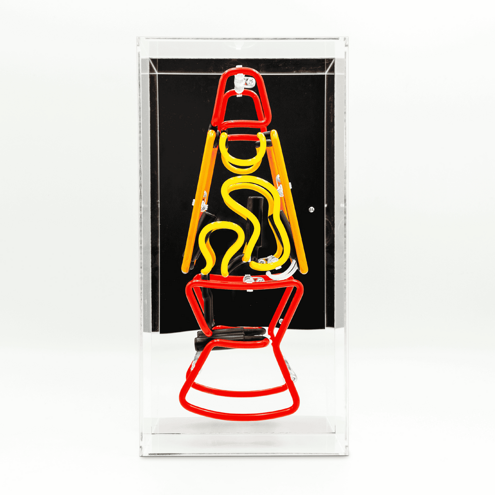 'Lava Lamp Red' Neon Box Sign