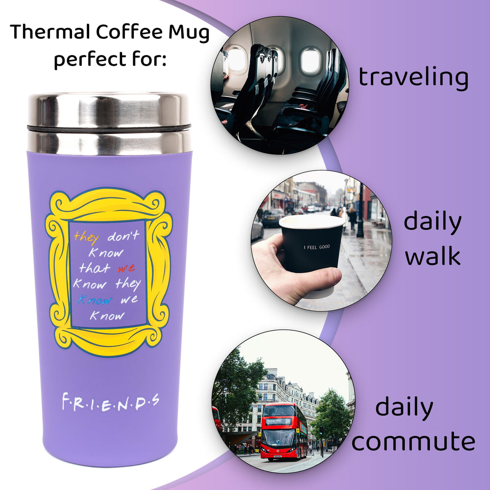 Mug isotherme Friends – violet – 450 ml