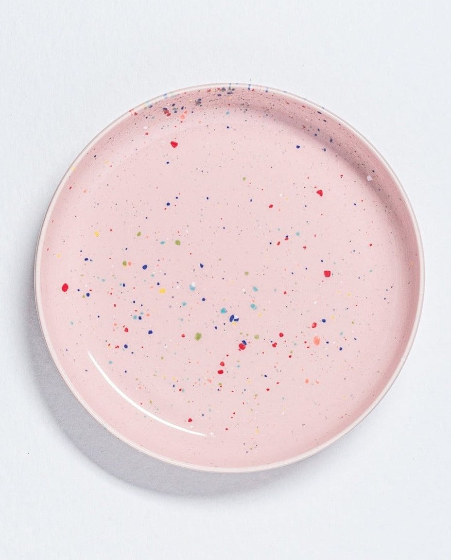 New Party Low Pasta Plate 23cm Pink