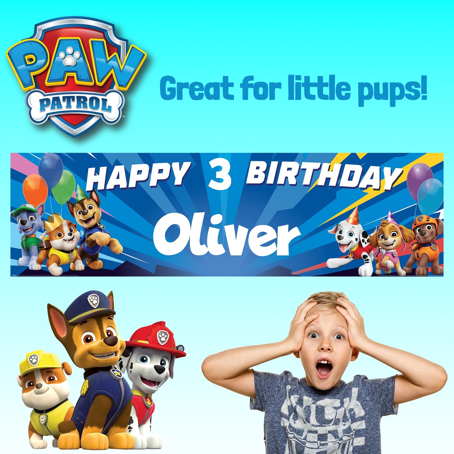 Pat’ Patrouille Birthday Banner
