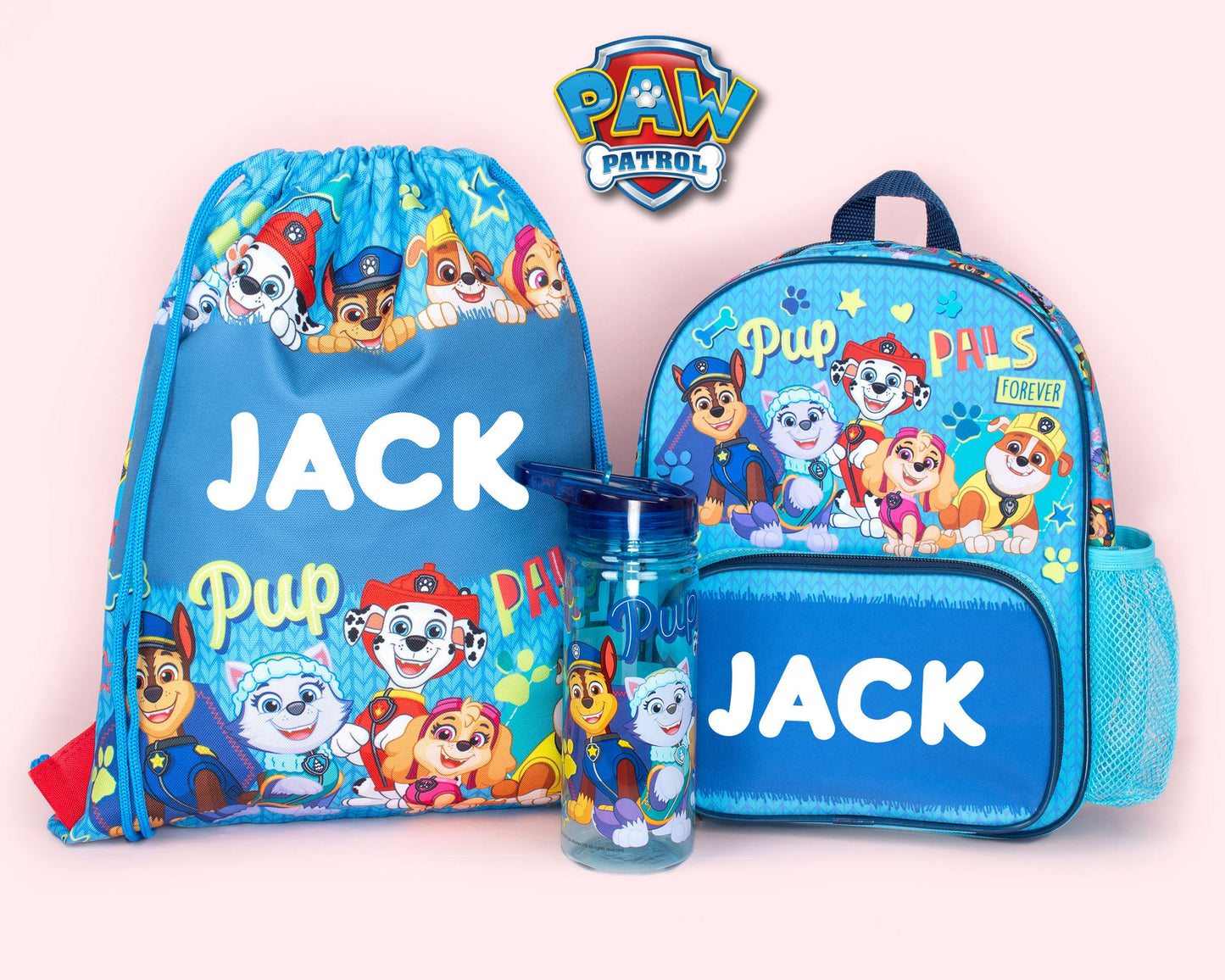 Paw Patrol Personalized Drawstring Bag for Kids