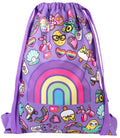 Sac à cordon avec bandoulière – arc-en-ciel Smile