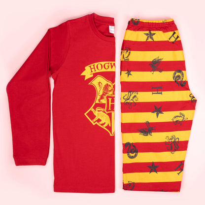 Personalized Pajama Set - Harry Potter Red-Yellow