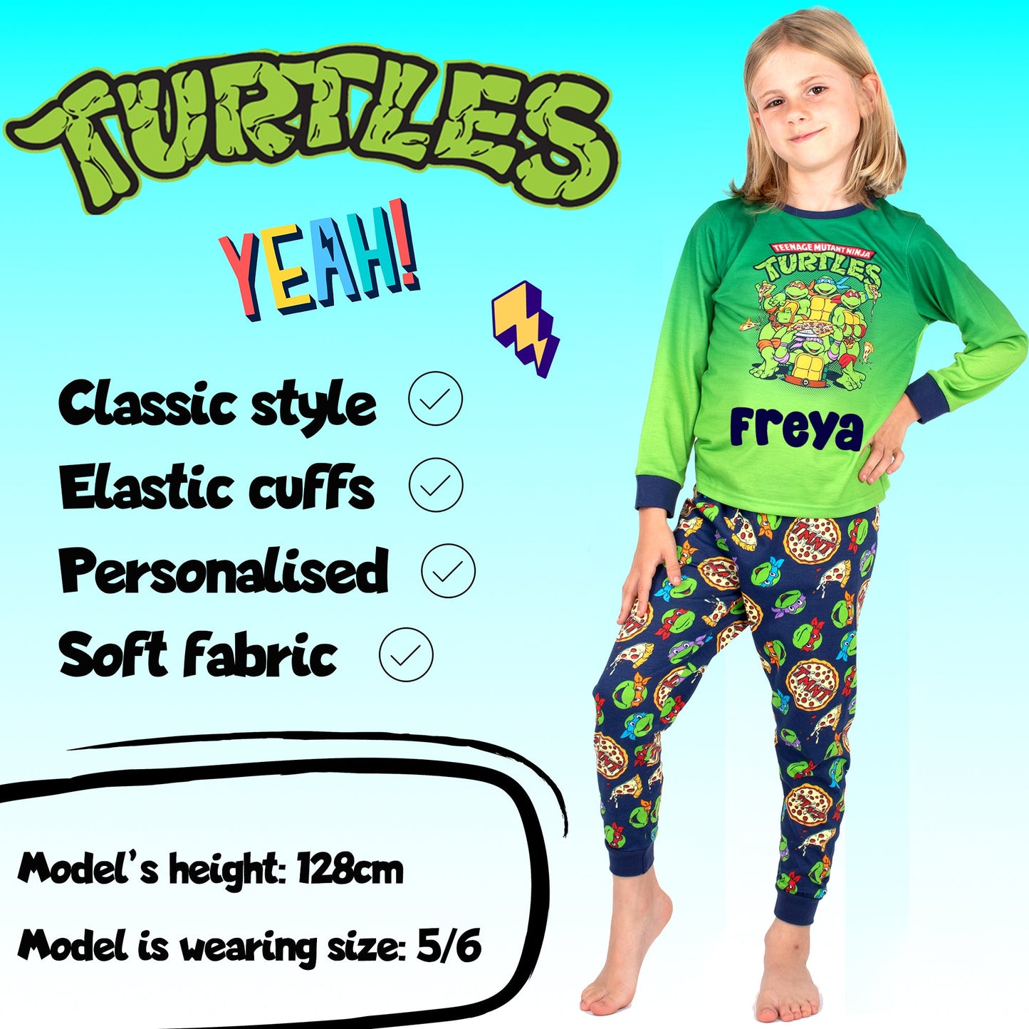 Personalised Pyjamas - Ninja Turtles