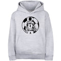 Sweat à capuche football – Fringoo football gris for Boys Cotton Rich Soft Hooded – football Ball Boys gris