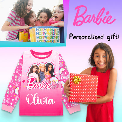 Barbie Personalised Pyjamas - Pink