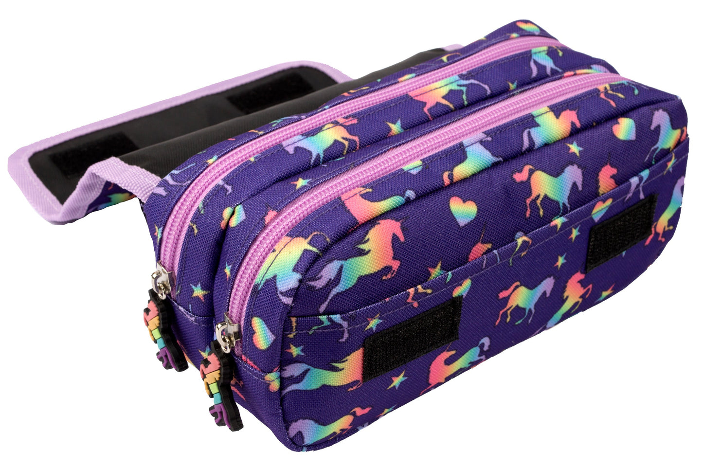Trousse scolaire -violet licornes