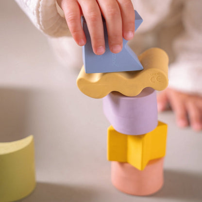 6 Geometric Figures Baby Stacking Toy Blocks