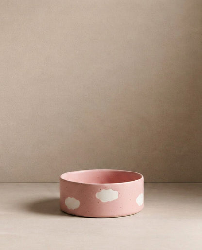 Pink Cloud Pet Bowl 14cm 2 Pieces Set